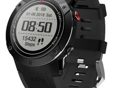 Smartwatch iUni DM18, Standby time 30 zile, GPS, BT, OLED, Rezistent la apa, Black